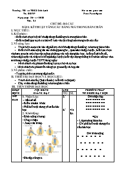 Kế hoạch bài dạy GDTC 7 Sách Cánh diều - Tiết 23+24 - Năm học 2022-2023 - Trần Tuấn Nghĩa