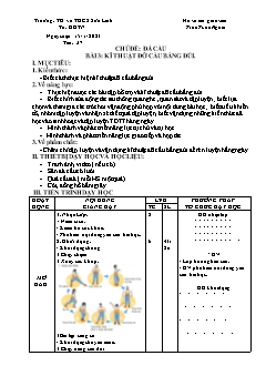 Kế hoạch bài dạy GDTC 7 Sách Cánh diều - Tiết 37+38 - Năm học 2022-2023 - Trần Tuấn Nghĩa