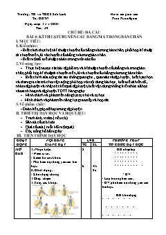 Kế hoạch bài dạy GDTC 7 Sách Cánh diều - Tiết 39+40 - Năm học 2022-2023 - Trần Tuấn Nghĩa