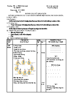 Kế hoạch bài dạy GDTC 7 Sách Cánh diều - Tiết 53+54 - Năm học 2022-2023 - Trần Tuấn Nghĩa