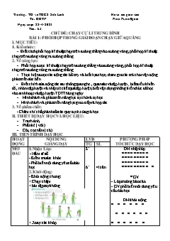 Kế hoạch bài dạy GDTC 7 Sách Cánh diều - Tiết 63+64 - Năm học 2022-2023 - Trần Tuấn Nghĩa