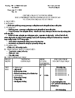 Kế hoạch bài dạy GDTC 7 Sách Cánh diều - Tiết 65+66 - Năm học 2022-2023 - Trần Tuấn Nghĩa