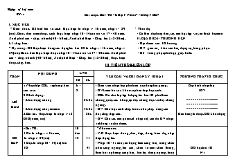Kế hoạch bài dạy GDTC 9 - Tuần 5 - Năm học 2022-2023 - Trần Tuấn Nghĩa