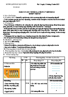 Kế hoạch bài dạy GDTC Lớp 3+4+5 - Tuần 13 - Năm học 2021-2022 - Trần Tuấn Nghĩa