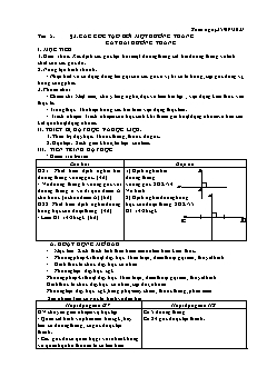 Kế hoạch bài dạy Hình học 7 - Tiết 5+6 - Năm học 2021-2022 - Nguyễn Đức Thắng