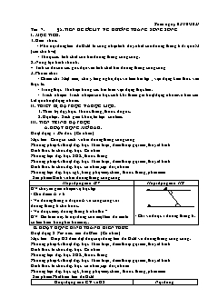 Kế hoạch bài dạy Hình học 7 - Tiết 7+8 - Năm học 2021-2022 - Nguyễn Đức Thắng