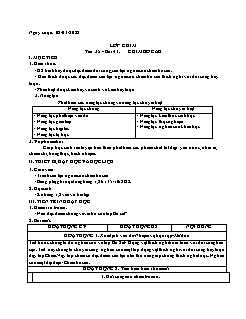 Kế hoạch bài dạy Sinh học Lớp 7 - Tiết 35, Bài 41: Chim bồ câu - Năm học 2021-2022 - Nguyễn Anh Tuấn