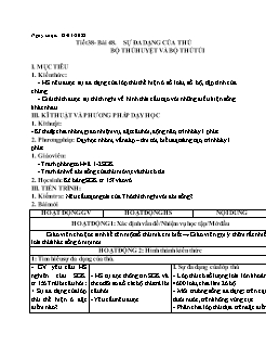 Kế hoạch bài dạy Sinh học Lớp 7 - Tuần 19 - Năm học 2021-2022 - Nguyễn Anh Tuấn