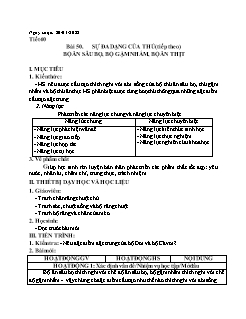 Kế hoạch bài dạy Sinh học Lớp 7 - Tuần 20 - Năm học 2021-2022 - Nguyễn Anh Tuấn