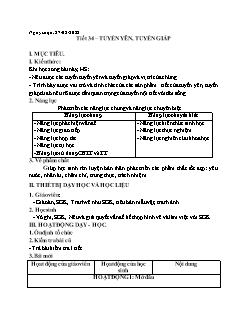 Kế hoạch bài dạy Sinh học Lớp 8 - Tuần 23 - Năm học 2021-2022 - Nguyễn Anh Tuấn