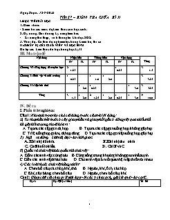 Kế hoạch bài dạy Sinh học Lớp 9 - Tuần 19 - Năm học 2021-2022 - Nguyễn Anh Tuấn