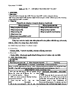 Kế hoạch bài dạy Sinh học Lớp 9 - Tuần 9 - Năm học 2021-2022 - Nguyễn Anh Tuấn