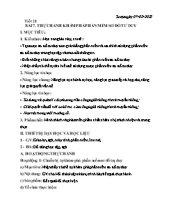 Kế hoạch bài dạy Tin học 6 Sách Cánh diều - Tiết 21, Bài 7: Thực hành khám phá phần mềm sơ đồ tư duy - Năm học 2021-2022 - Nguyễn Đức Thắng