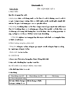 Kế hoạch bài dạy Toán + Vật lí 9 - Tuần 12 - Năm học 2021-2022 - Phan Thị Thanh