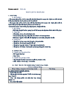 Kế hoạch bài dạy Toán + Vật lí Lớp 9 - Tuần 25 - Năm học 2021-2022 - Phan Thị Thanh