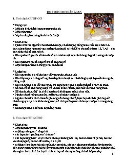 100 Trò chơi dân gian