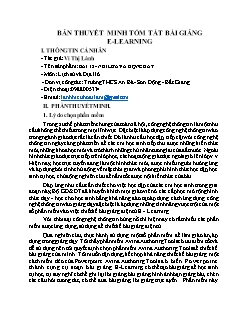 Bài giảng E-learning Lịch sử và Địa lí 6 - Bài 12: Núi lửa và động đất - Vi Thị Lành
