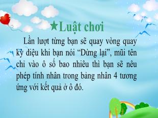 Bài giảng Toán 3 - Bài: Bảng chia 4