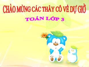 Bài giảng Toán 3 - Bài: Diện tích hình chữ nhật - Phan Thanh Nhung