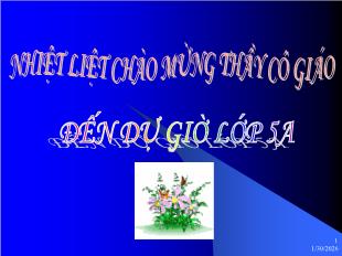 Bài giảng Toán 5 - Tiết 121: Cộng số đo thời gian - Năm học 2004-2005