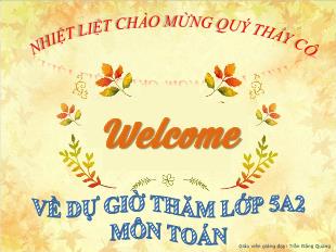 Bài giảng Toán Lớp 5 - Bài: Tổng nhiều số thập phân - Năm học 2020-2021