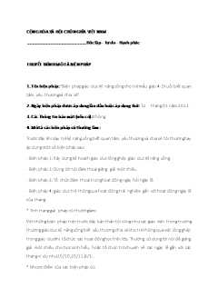 Biện pháp giáo dục kỹ năng sống cho trẻ mẫu giáo 4-5 tuổi biết quan tâm, yêu thương và chia sẻ
