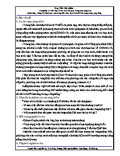 Biện pháp tổ chức một số trò chơi dân gian trong hoạt động Đội nhằm tăng cường sức khỏe học sinh trong bối cảnh dịch Covid19 lan rộng trong cộng đồng
