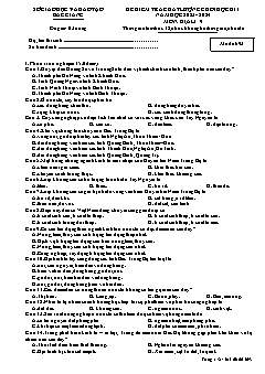 Đề kiểm tra chất lượng cuối học kì I Địa lí 9 - Mã đề 693 - Năm học 2023-2024 - Sở GD&ĐT Bắc Giang (Có đáp án)
