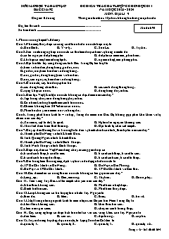 Đề kiểm tra chất lượng cuối học kì I Địa lí 9 - Mã đề 694 - Năm học 2023-2024 - Sở GD&ĐT Bắc Giang (Có đáp án)
