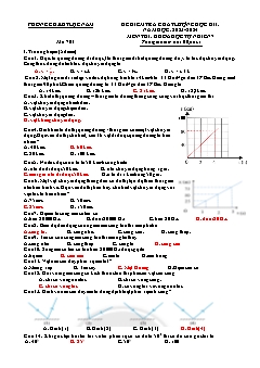 Đề kiểm tra chất lượng học kì I Khoa học tự nhiên 7 - Mã đề 701 - Năm học 2023-2024 - PGD Lục Nam (Có đáp án)