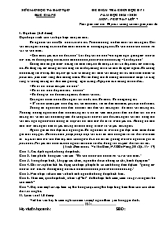 Đề kiểm tra cuối học kì I Ngữ văn 7 - Năm học 2023-2024 - Sở GD&ĐT Bắc Giang (Có đáp án)