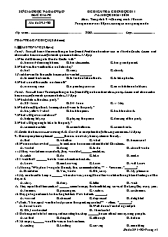 Đề kiểm tra cuối học kì I Tiếng Anh 9 (Chương trình 10 năm) - Mã đề 893 - Năm học 2023-2024 - Sở GD&ĐT Bắc Giang (Có đáp án + File nghe)