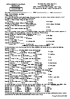Đề kiểm tra cuối học kì I Tiếng Anh 9 (Chương trình 7 năm) - Mã đề 894 - Năm học 2023-2024 - Sở GD&ĐT Bắc Giang (Có đáp án + File nghe)