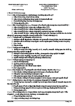 Đề kiểm tra cuối học kì I Tin học 8 - Mã đề 801 - Năm học 2023-2024 - PGD Lục Nam (Có đáp án)