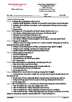 Đề kiểm tra cuối học kì I Tin học 8 - Mã đề 802 - Năm học 2023-2024 - PGD Lục Nam (Có đáp án)