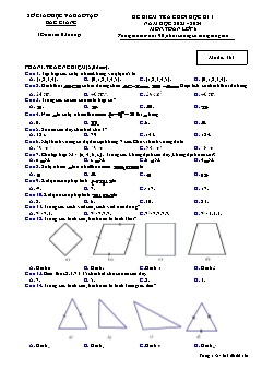 Đề kiểm tra cuối học kì I Toán 6 - Mã đề 161 - Năm học 2023-2024 - Sở GD&ĐT Bắc Giang (Có đáp án)