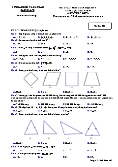 Đề kiểm tra cuối học kì I Toán 6 - Mã đề 162 - Năm học 2023-2024 - Sở GD&ĐT Bắc Giang (Có đáp án)