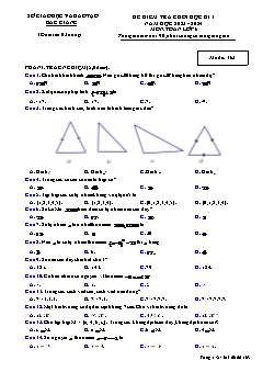 Đề kiểm tra cuối học kì I Toán 6 - Mã đề 163 - Năm học 2023-2024 - Sở GD&ĐT Bắc Giang (Có đáp án)