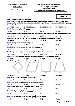 Đề kiểm tra cuối học kì I Toán 6 - Mã đề 164 - Năm học 2023-2024 - Sở GD&ĐT Bắc Giang (Có đáp án)
