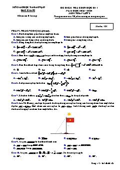Đề kiểm tra cuối học kì I Toán 8 - Mã đề 181 - Năm học 2023-2024 - Sở GD&ĐT Bắc Giang (Có đáp án)