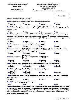 Đề kiểm tra cuối học kì I Toán 9 - Mã đề 194 - Năm học 2023-2024 - Sở GD&ĐT Bắc Giang (Có đáp án)