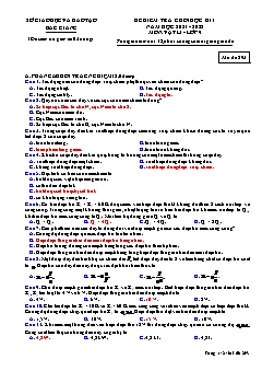 Đề kiểm tra cuối học kì I Vật lí 9 - Mã đề 293 - Năm học 2021-2022 - Sở GD&ĐT Bắc Giang (Có đáp án)