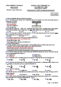 Đề kiểm tra cuối học kì I Vật lí 9 - Mã đề 294 - Năm học 2021-2022 - Sở GD&ĐT Bắc Giang (Có đáp án)