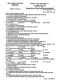 Đề kiểm tra cuối học kì II Tin học 7 - Mã đề 153 - Năm học 2022-2023 - Sở GD&ĐT Bắc Giang (Có đáp án)