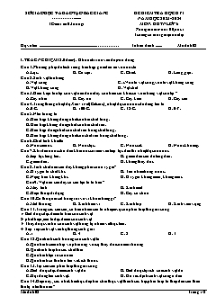 Đề kiểm tra học kì I Khoa học tự nhiên 6 - Mã đề 602 - Năm học 2023-2024 - Sở GD&ĐT Bắc Giang (Có đáp án)