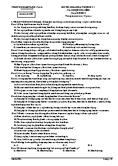 Đề thi khảo sát học kì I GDCD 8 - Mã đề 801 - Năm học 2023-2024 - PGD Lục Nam (Có đáp án + Ma trận)