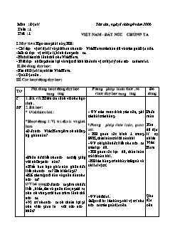 Giáo án cả năm Địa lí 5 - Năm học 2006-2007