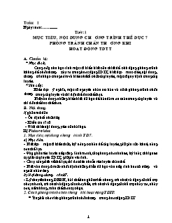 Giáo án cả năm Giáo dục thể chất 7