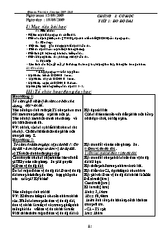 Giáo án cả năm Vật lí 6 - Năm học 2009-2010