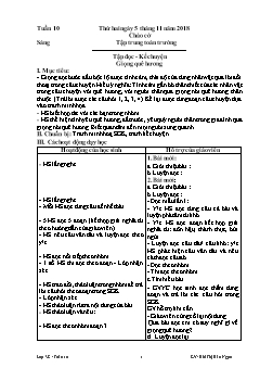 Giáo án các môn Lớp 3 - Tuần 10 - Năm học 2018-2019 - Bùi Thị Bảo Ngọc